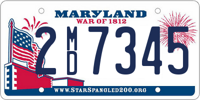 MD license plate 2MD7345