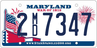 MD license plate 2MD7347