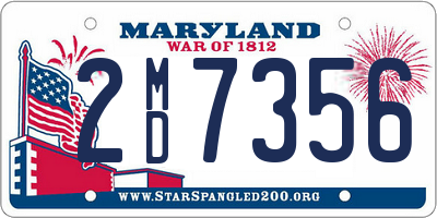 MD license plate 2MD7356