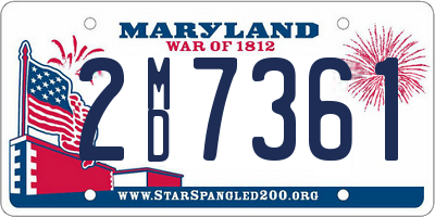 MD license plate 2MD7361