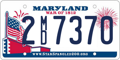 MD license plate 2MD7370
