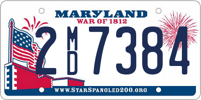MD license plate 2MD7384