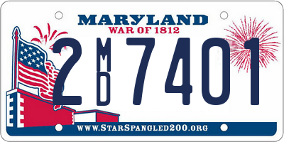 MD license plate 2MD7401