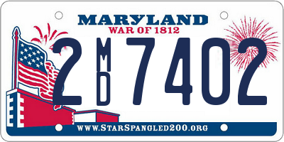 MD license plate 2MD7402