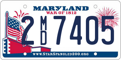 MD license plate 2MD7405
