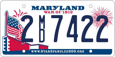 MD license plate 2MD7422