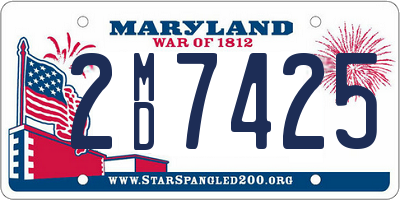MD license plate 2MD7425