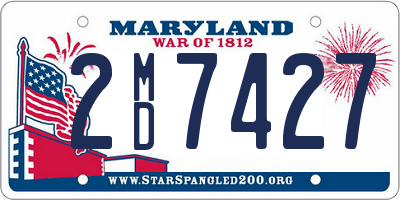 MD license plate 2MD7427