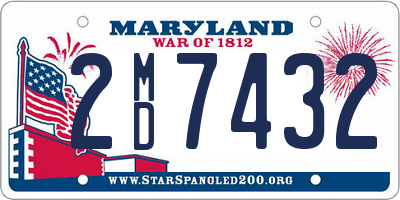 MD license plate 2MD7432