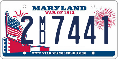 MD license plate 2MD7441