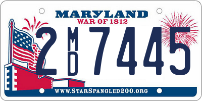 MD license plate 2MD7445