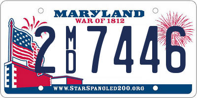 MD license plate 2MD7446