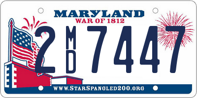 MD license plate 2MD7447