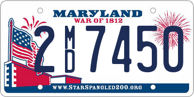 MD license plate 2MD7450