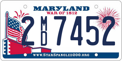MD license plate 2MD7452