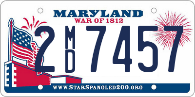 MD license plate 2MD7457