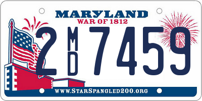 MD license plate 2MD7459