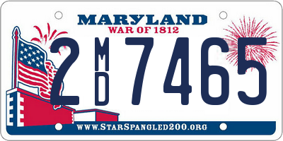 MD license plate 2MD7465