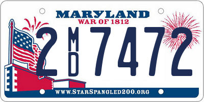 MD license plate 2MD7472