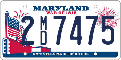 MD license plate 2MD7475