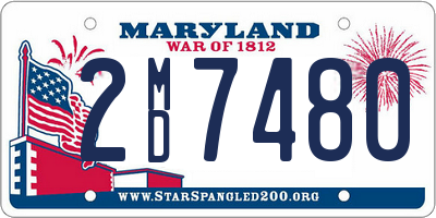 MD license plate 2MD7480