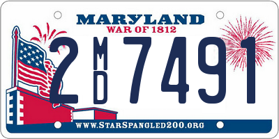 MD license plate 2MD7491