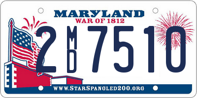 MD license plate 2MD7510