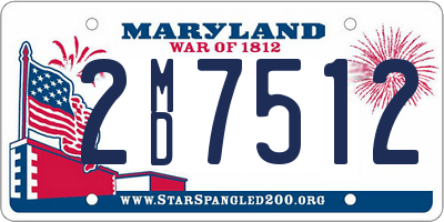 MD license plate 2MD7512