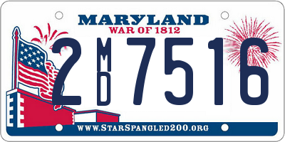 MD license plate 2MD7516