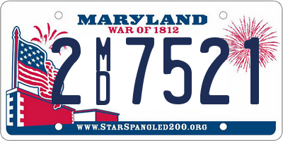 MD license plate 2MD7521