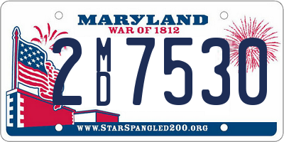 MD license plate 2MD7530
