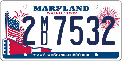 MD license plate 2MD7532