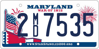 MD license plate 2MD7535