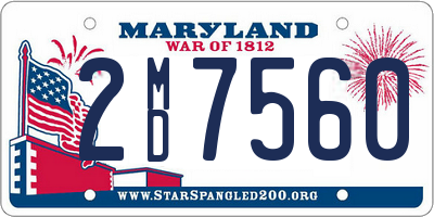 MD license plate 2MD7560