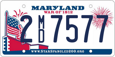 MD license plate 2MD7577