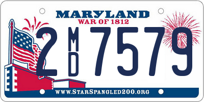 MD license plate 2MD7579