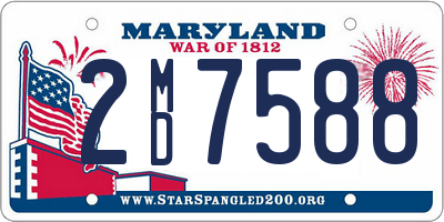 MD license plate 2MD7588