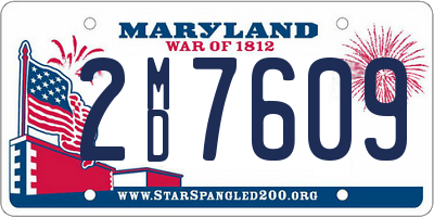 MD license plate 2MD7609