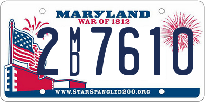MD license plate 2MD7610