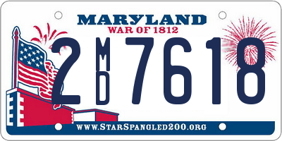 MD license plate 2MD7618