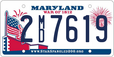MD license plate 2MD7619