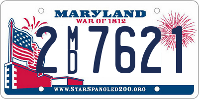 MD license plate 2MD7621