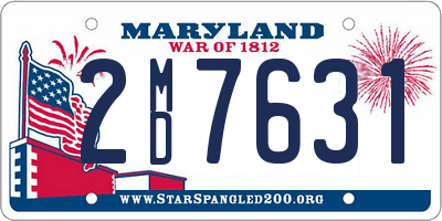 MD license plate 2MD7631