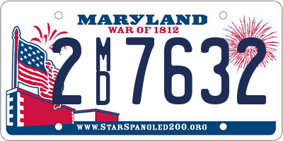MD license plate 2MD7632