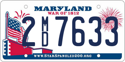 MD license plate 2MD7633