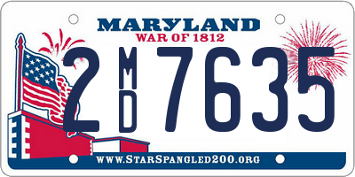 MD license plate 2MD7635