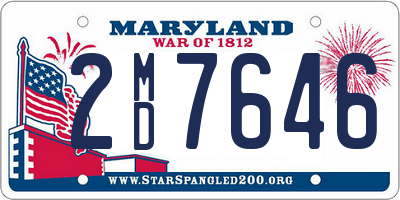 MD license plate 2MD7646