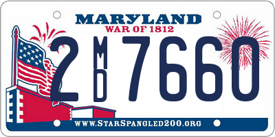 MD license plate 2MD7660