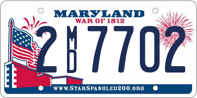 MD license plate 2MD7702