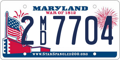 MD license plate 2MD7704